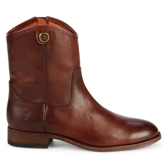 Frye Melissa Button 2 Short Leather Ankle Booties - Picture 6 of 16